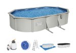 Hydrium™ Stahlwandpool Komplett-Set mit Sandfilteranlage Hydrium™ Stahlwandpool Komplett-Set mit Sandfilteranlage