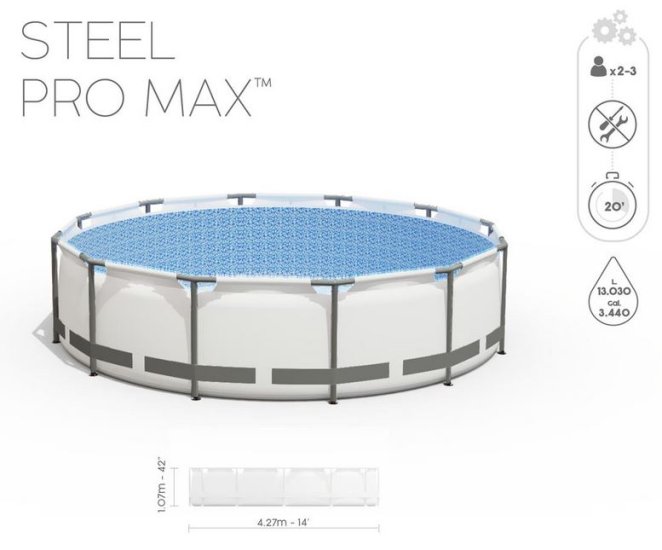 Steel Pro MAX™ Frame Pool - zum Schließen ins Bild klicken